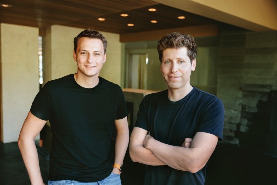 Worldcoin Project Co founders Alex Blania L and Sam Altman R